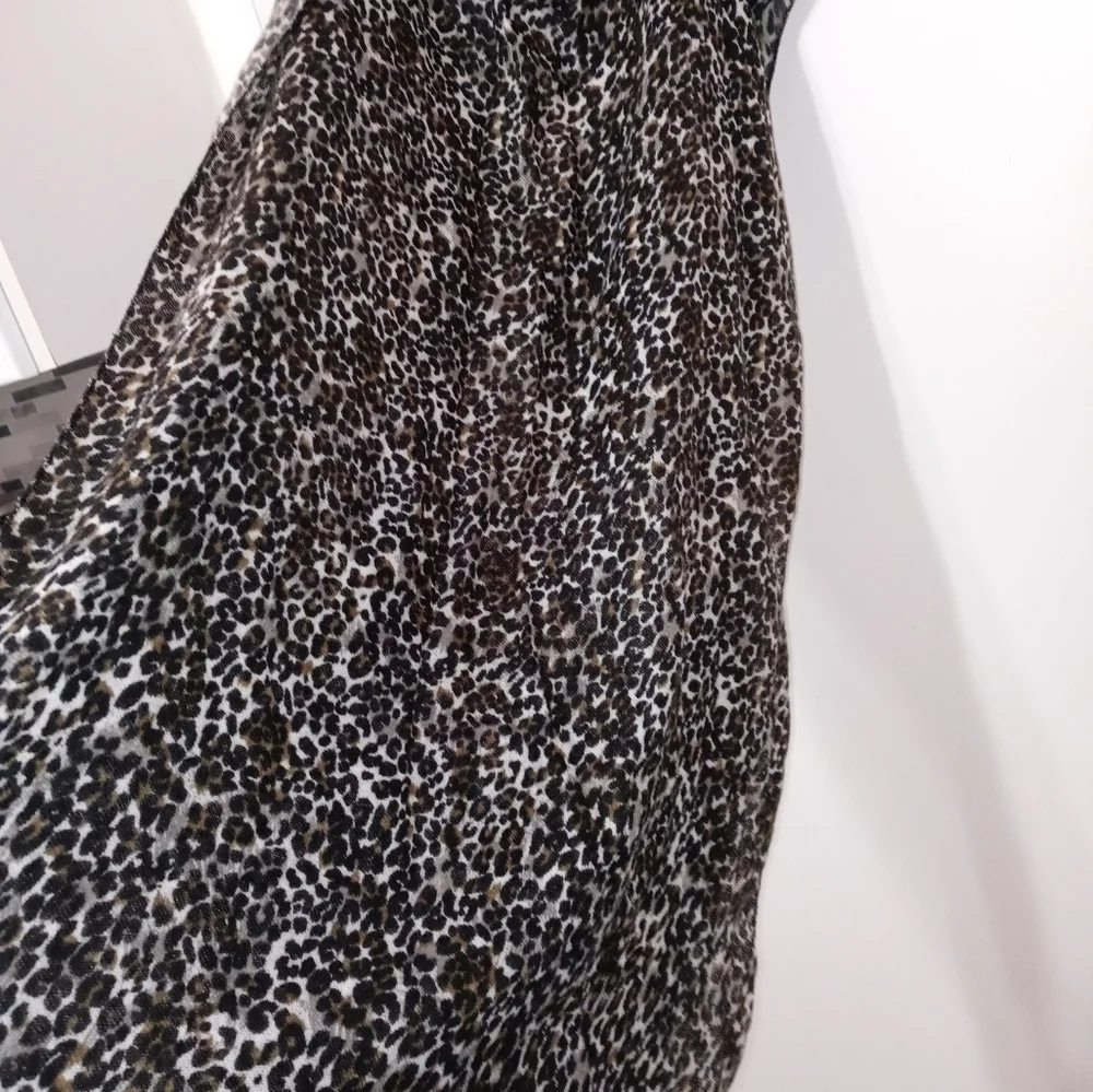 Cheetah print large Faux Fur Soft rectangular mutlifunctional scarf 73